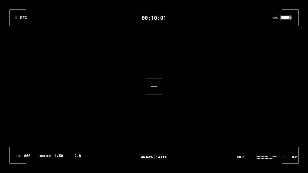 Digital Camera Viewfinder Interface Overlay