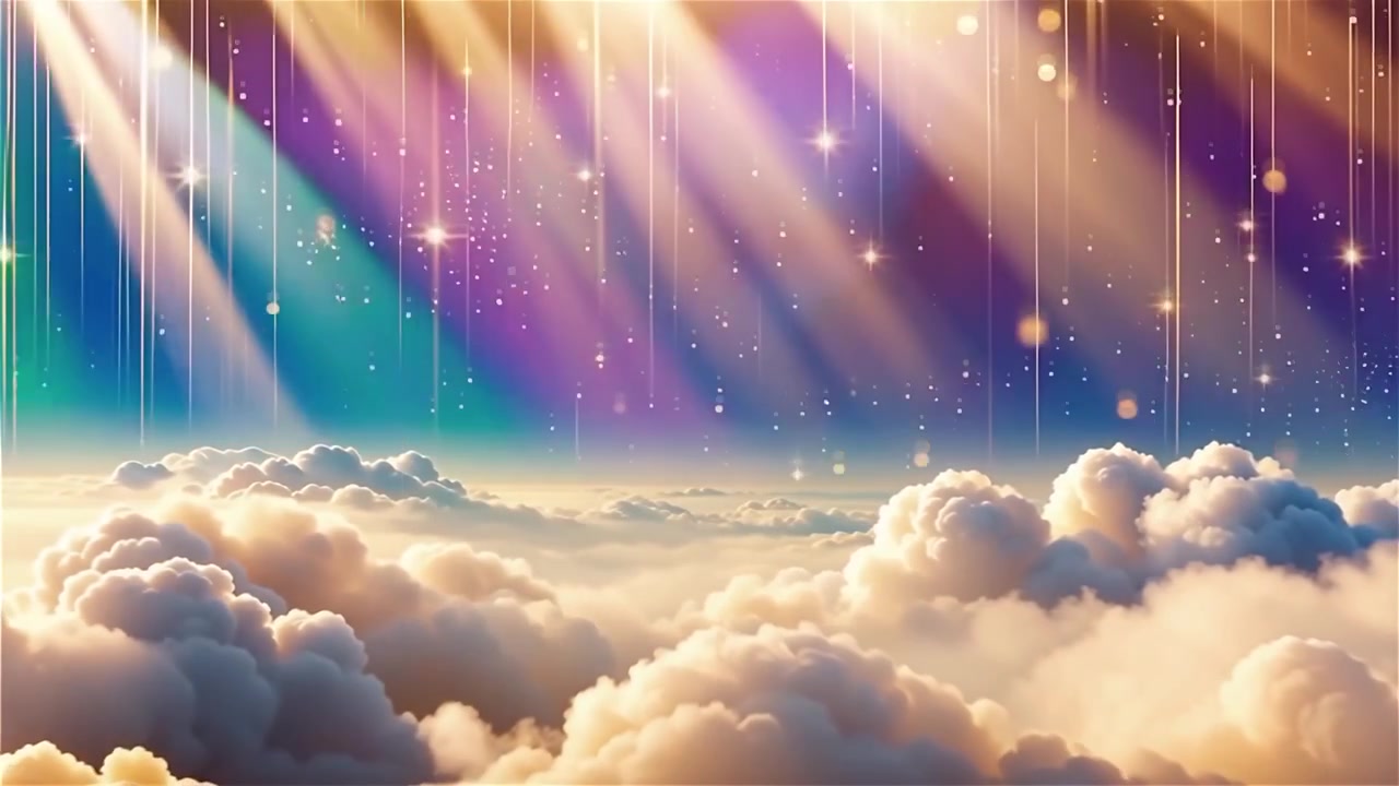Christian Heavenly Light Worship Background