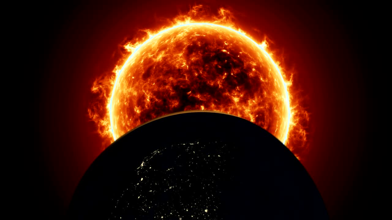 태양과 함께 지구 상승