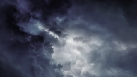 point of view, a thunderstorm that occurs in a cumulus cloud in the sky