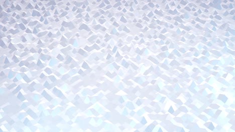 estilo blanco creativo abstracto bajo fondo poli en 4k. ondas abstractas se mueven en superficie brillante en bucle. animación suave y sin costuras. simple bg geométrico minimalista.
