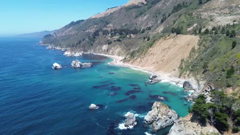 big sur coastline, view from the ocean