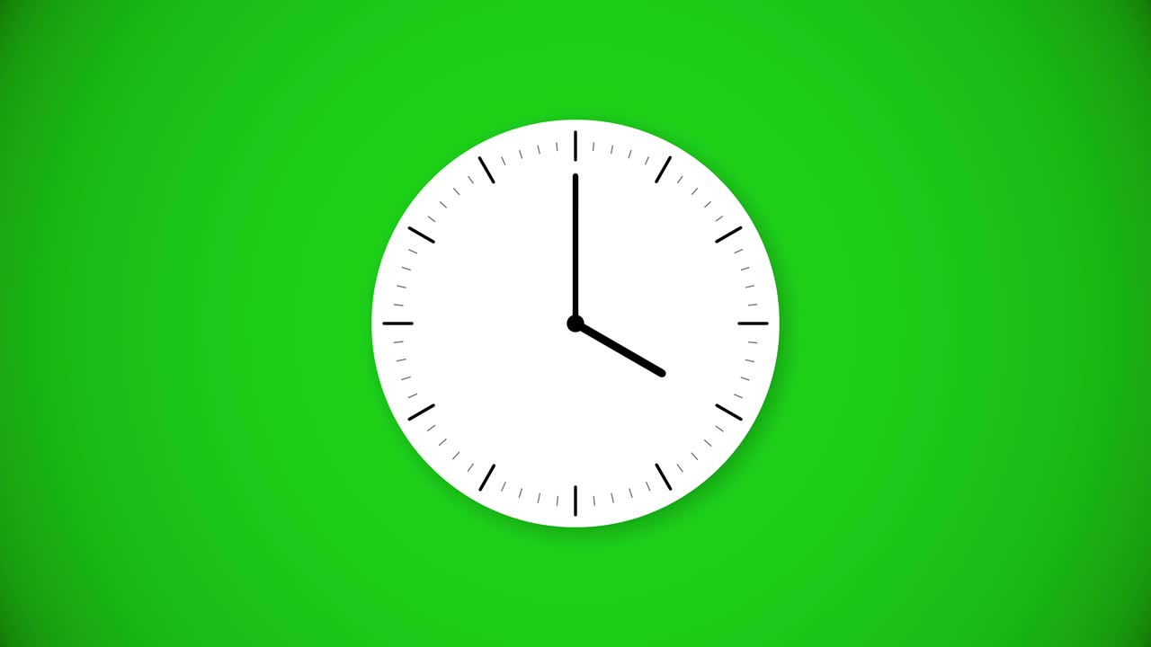 The hand moves the minute hand - Hour hand from 4 to 5