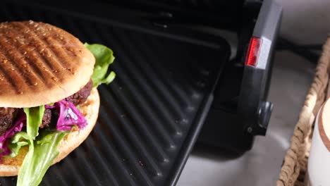 grilled turkish kebab burger