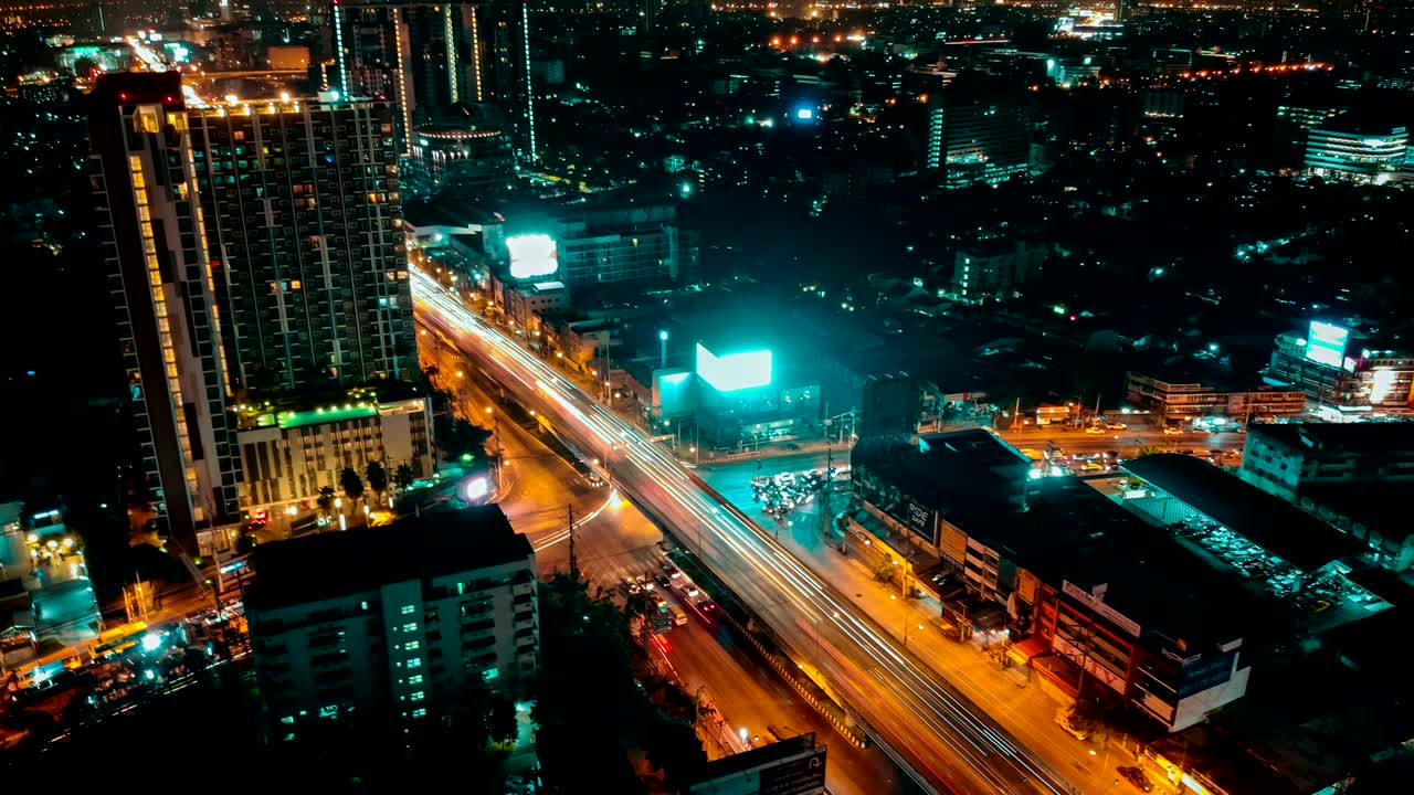 타임 스 고속도로  뷰, 고속도로 상단 뷰, 도로 교통 태국에서 중요한 인프라