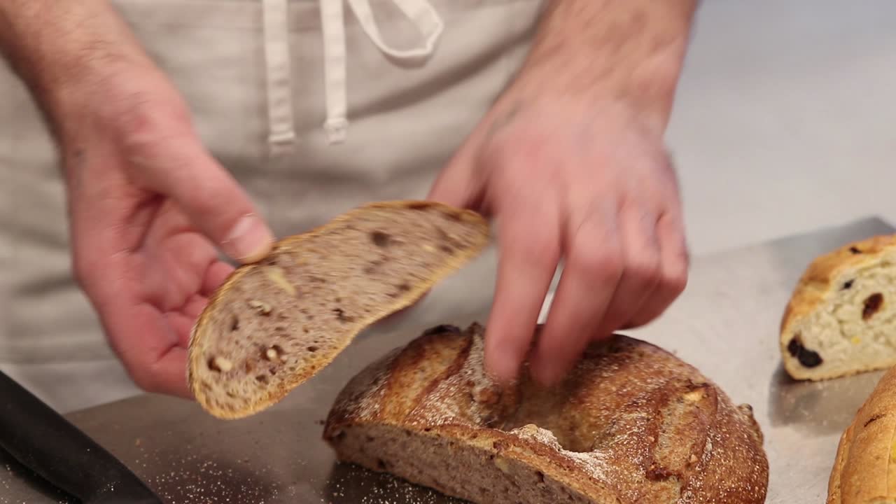 Chef preparing artisan bread