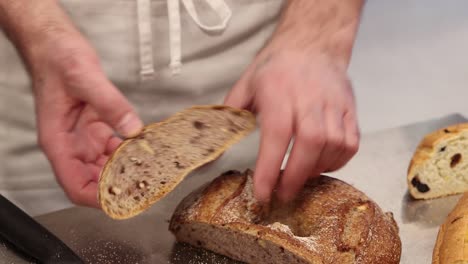 chef preparing artisan bread