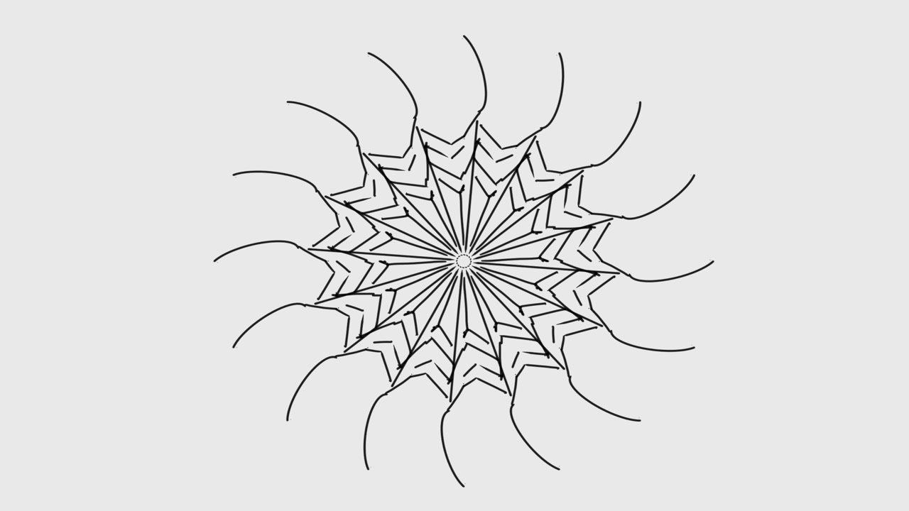 arte del mandala su carta bianca caleidoscopio