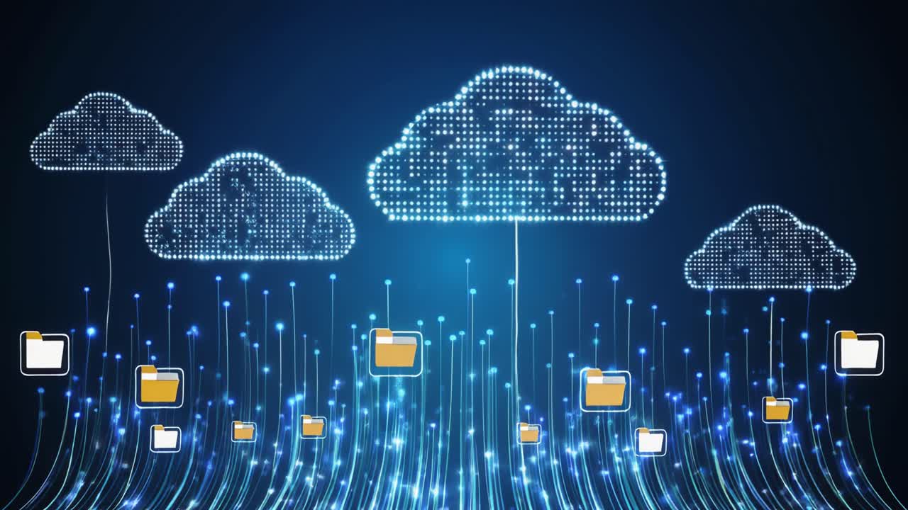 Digital Files Uploading to Cloud Computing Network