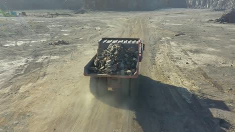 granite quarry. extraction of granite. open cast mine. mining industry. stone quarrying - aerial view