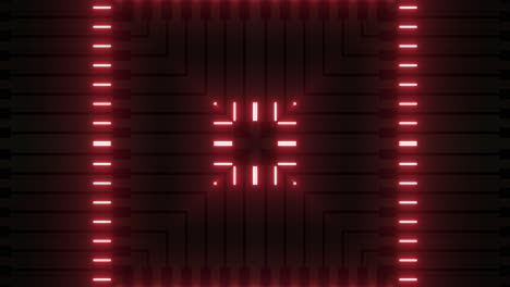 patrón geométrico de neón rojo