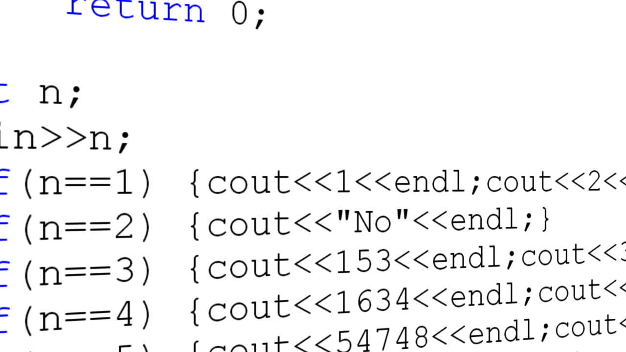 Source code on the monitor screen. Source code