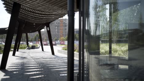 modern urban park shelter
