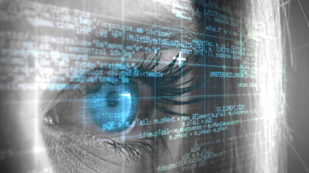 apertura dell'occhio blu