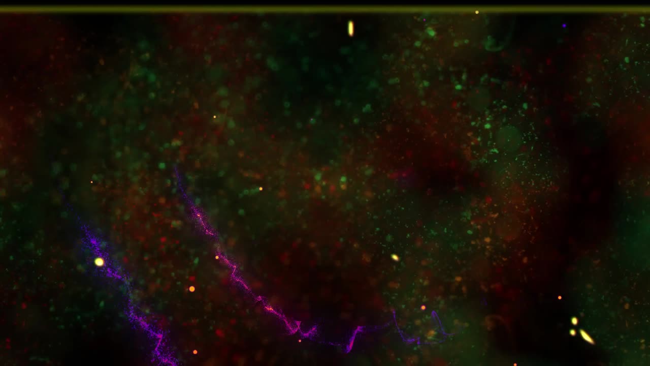 animación de múltiples manchas que se mueven en movimiento hipnótico en un fondo angustiado