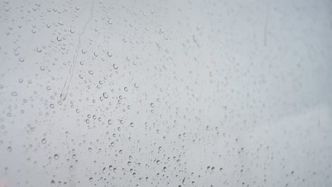 a slow-motion footage of heavy rain drops