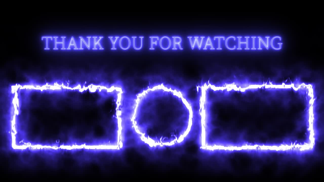 컬러 플레임 엔드 카드 엔딩 스크린 모션 그래픽