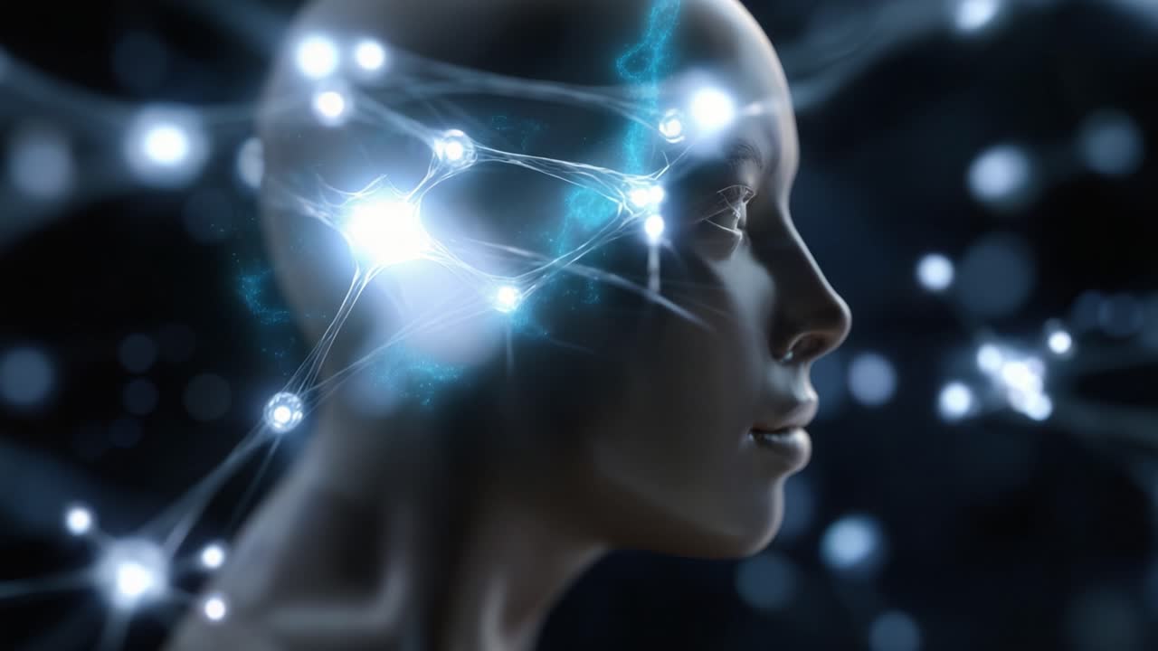 Exploring the Intricacies of Neural Connections in a Futuristic Abstract Representation of the Human Mind and Its Thought Processes