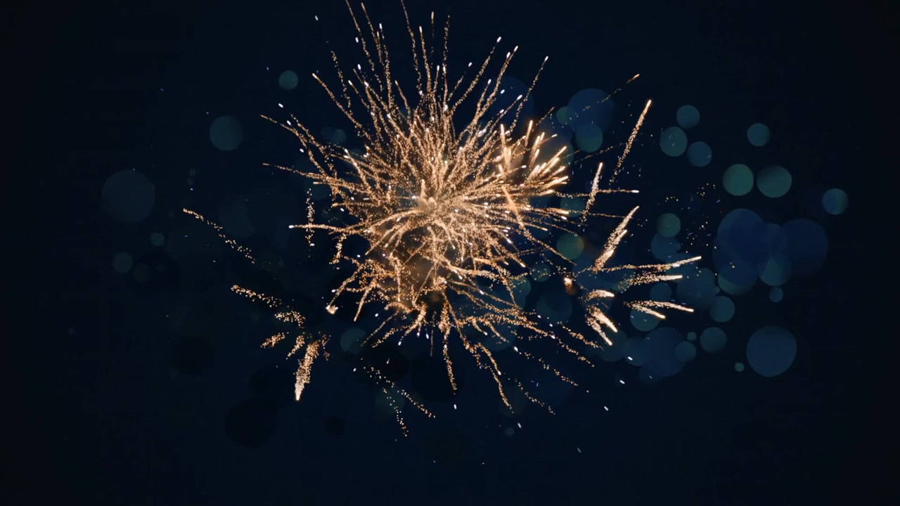 Firework display at night 4k