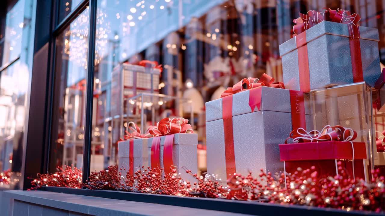 Christmas Gifts Window Display