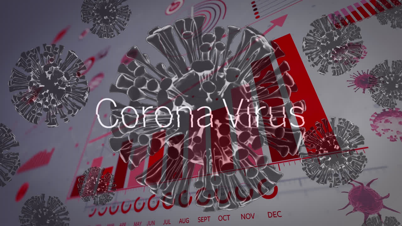 텍스트 및 데이터 처리를 통해 코로나19 세포의 애니메이션