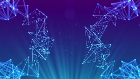 configuración abstracta del sistema de línea de red rígida gemela