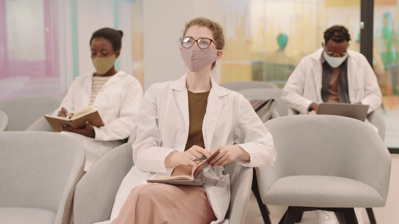 Multiethnic Medical Students at Lecture