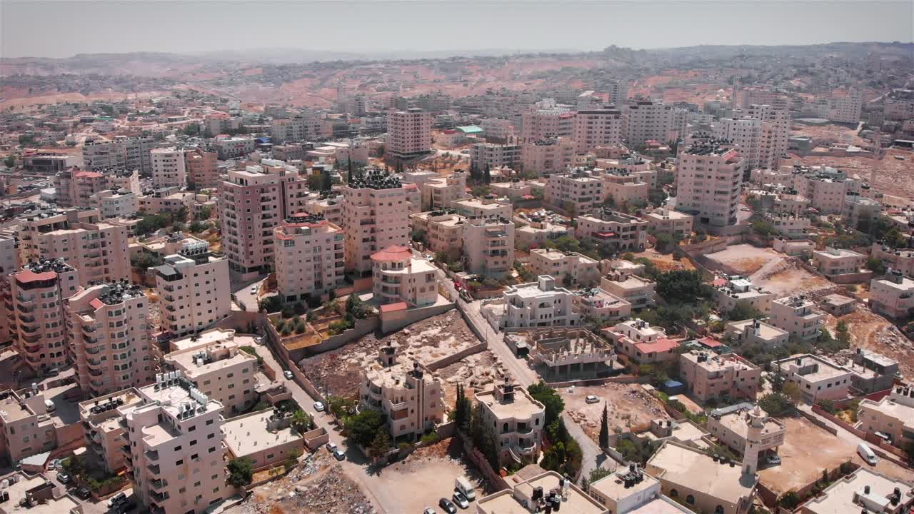 vista aérea de la ciudad palestina