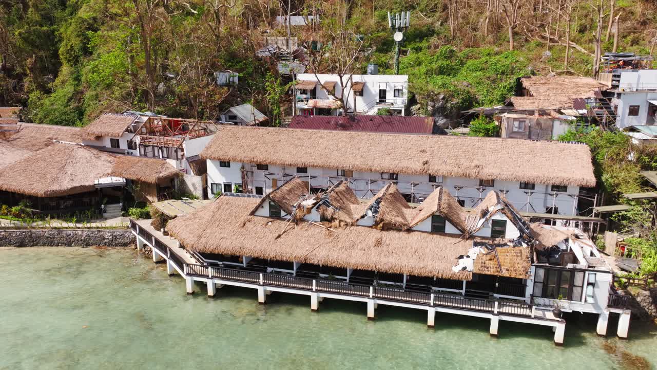 Drone Tayfun Hasarını Gözler Önüne Seriyor, Miniloc Island Resort El Nido Palawan Filipinler