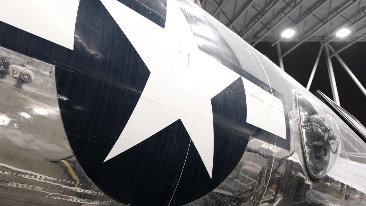 Close-up of a WWII-era Military Aircraft Insignia