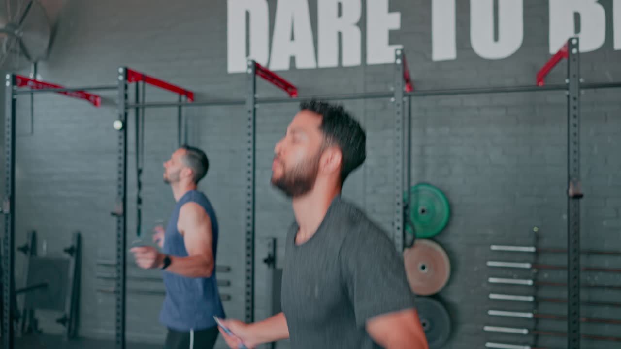 스포츠맨과 함께 점프, 피트니스,  ⁇ 을 흘리며