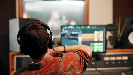 sesión de estudio de música