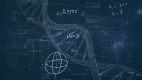 Animation-of-dna-strand-and-data-processing