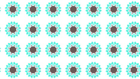 geautomatiseerde digitale prints van kleine bloemen op witte achtergrond voor interieur