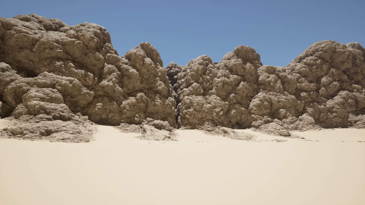 사막의 협곡의 놀라운 풍경