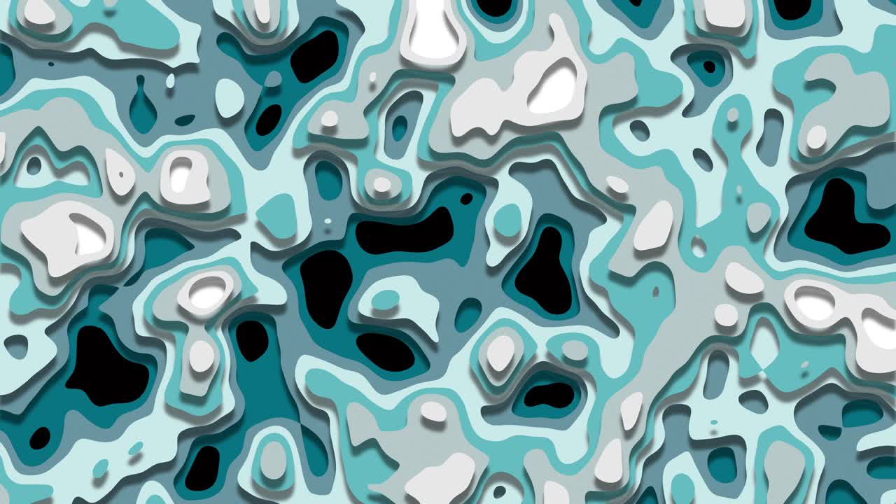 Multi layer paper cutout style motion graphics
