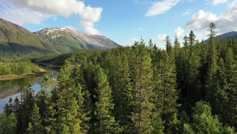 imágenes aéreas de la hermosa naturaleza de noruega