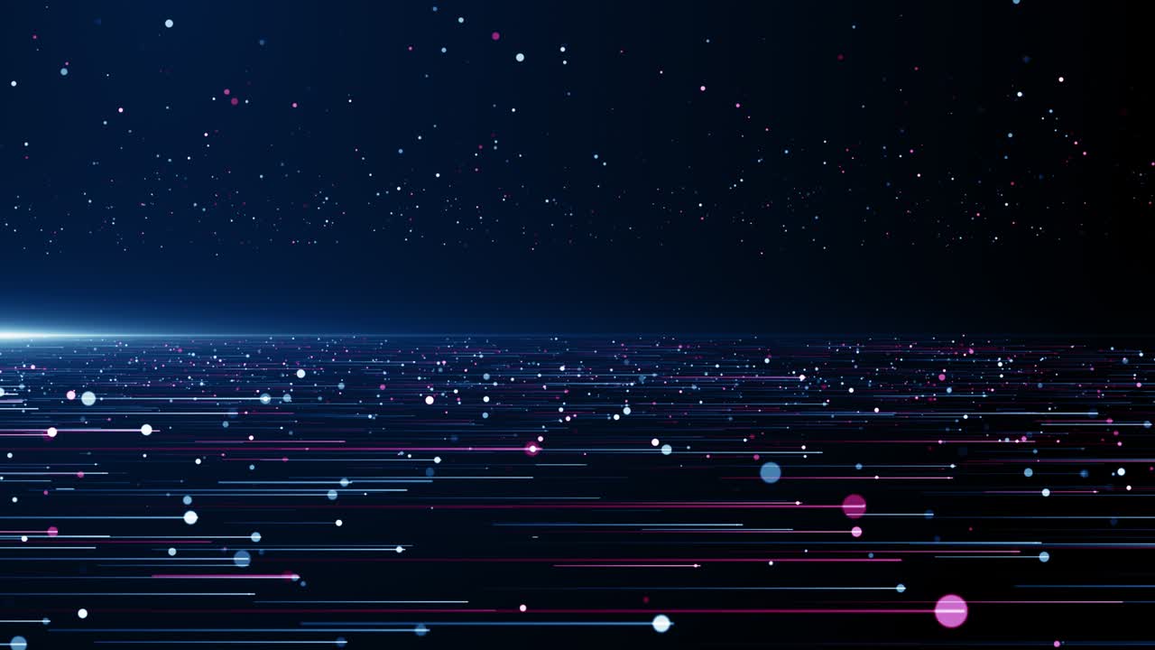 파란색 분홍색 입자 이벤트 게임 트레일러 제목 영화 콘서트 무대 배경 루프
