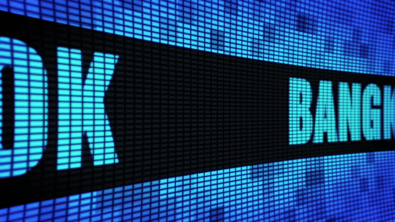 Bangkok on a Digital Display