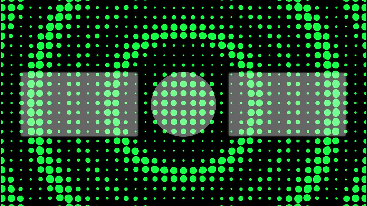 gráficos de movimiento de pantalla de extremo de la tarjeta de extremo de movimiento de onda circular de punto