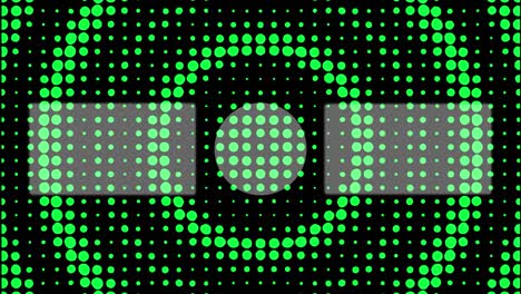 gráficos de movimiento de pantalla de extremo de la tarjeta de extremo de movimiento de onda circular de punto