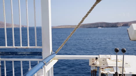 ocean views from ferry to malta, cliffs background