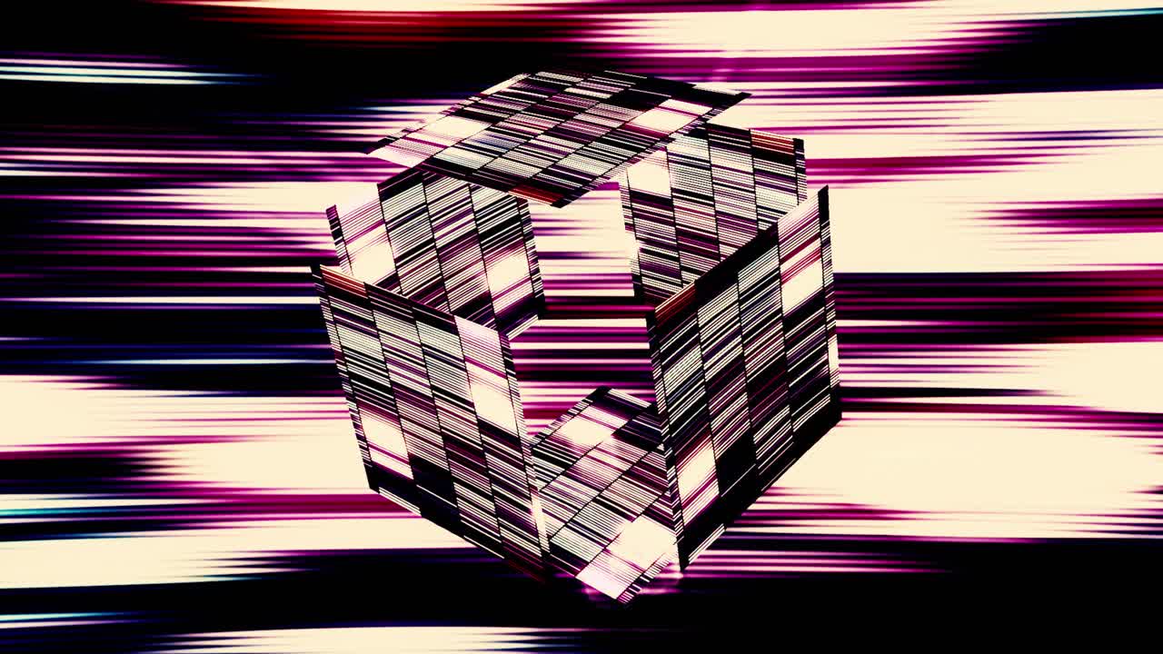 Abstract Geometric Pattern with Lines and Shapes