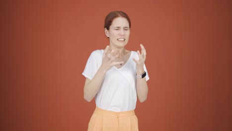 Woman-having-a-nervous-breakdown-in-front-of-the-camera.