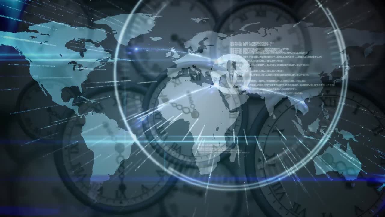 연결 네트워크의 애니메이션과 클럭을 통한 데이터 처리