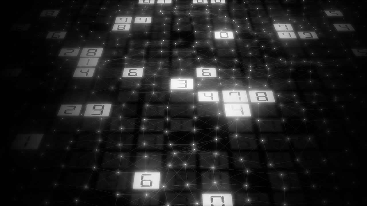 Abstract background with binary code