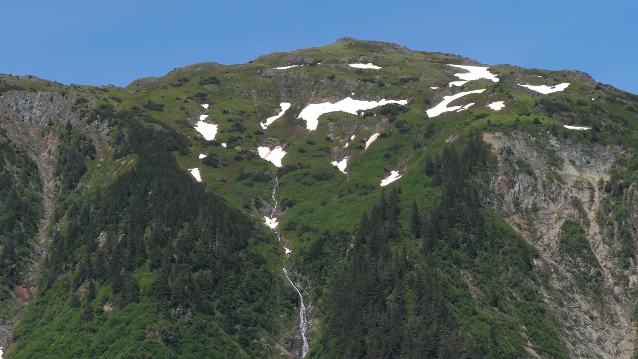 Mount Juneau on a sunny summer day, Alaska