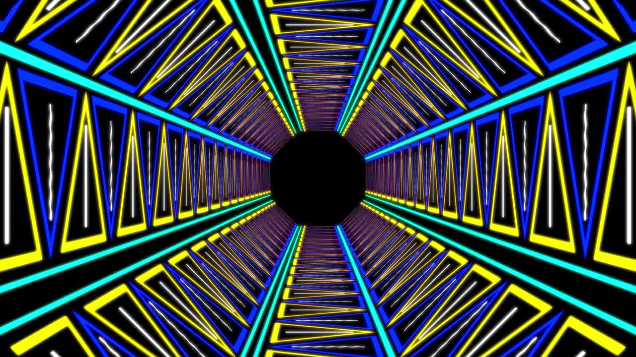 Cyber tunnel progress animation motion graphics