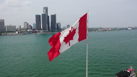 Canadian-flag-blowing-in-wind