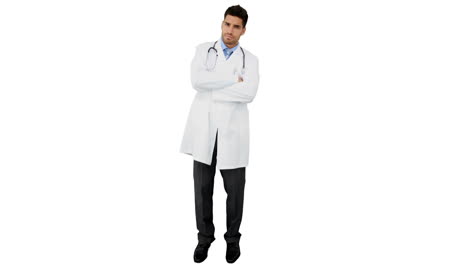 young doctor looking at camera